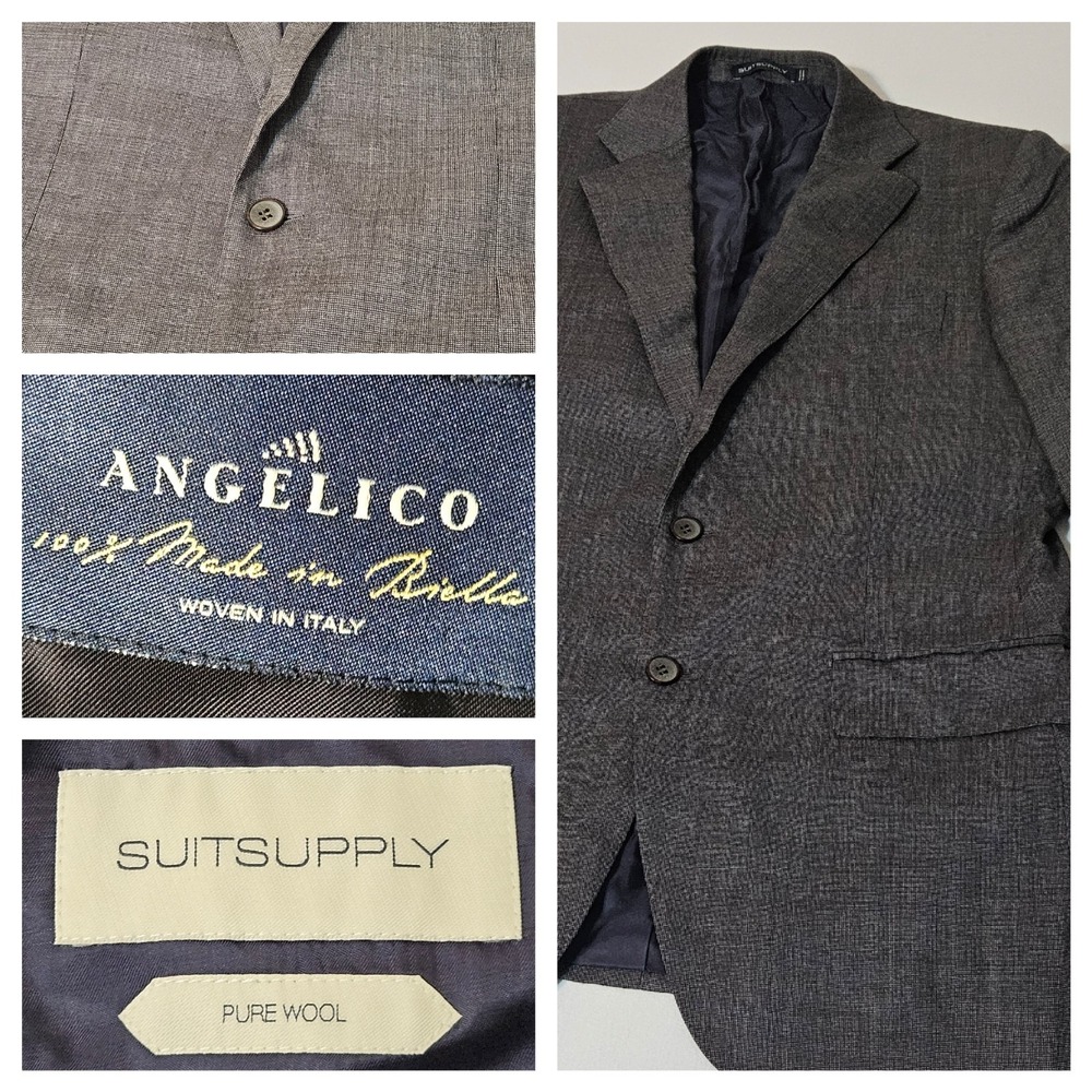 Suitsupply Blazer 40 R Angelico Lazio Wool Sport Coat Single BreastSuit Supply
